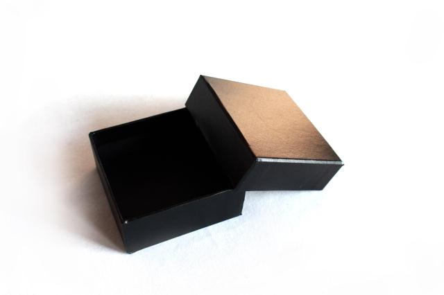 现货黑色天地盖手链首饰婚庆伴手礼生日礼品包装纸盒