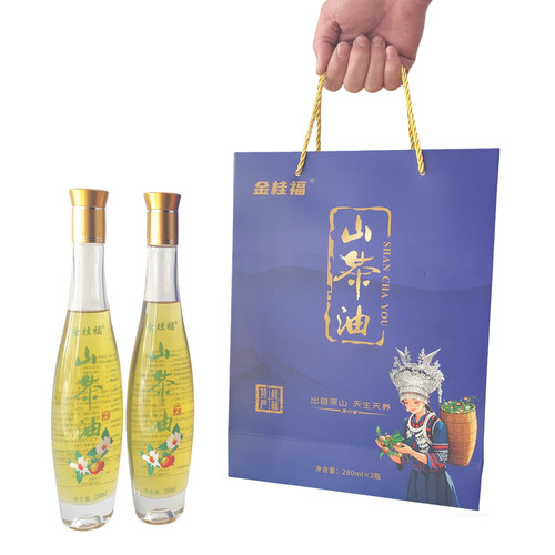 金桂福全州山茶油280ml*2瓶
