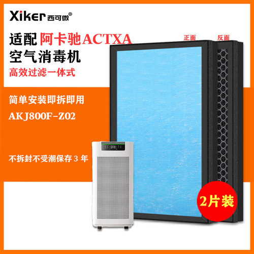 适配阿卡驰ACTXA空气消毒机滤网AKJ800F-Z02除甲醛异味烟味过滤芯