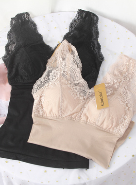 tutucolor薄款塑身保暖背心内搭发热带胸垫免穿文胸内秋衣女7370