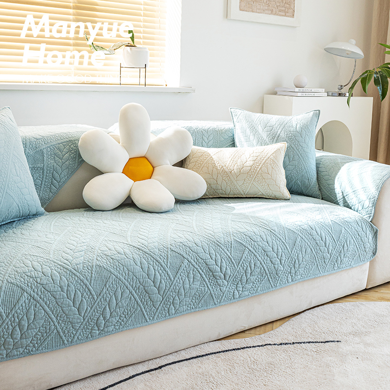 蔓越家 夏季ins侘寂风北欧四季沙发垫全棉坐垫沙发套罩靠背巾纯棉,居家布艺,沙发垫,淘宝优惠券,粉丝福利购,淘宝优惠卷