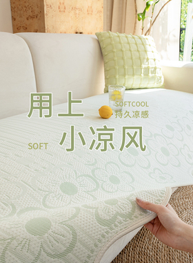 蔓越家 夏季冰丝凉席沙发垫夏天凉感软凉席异形直排沙发坐垫席子