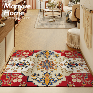 蔓越家 地垫玄关入户门地毯家用大门口门垫进门民族风防滑踩脚垫