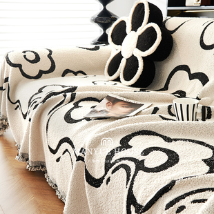 沙发巾全盖沙发套罩盖布全铺沙发垫子 高级感一片式 蔓越家 Flower