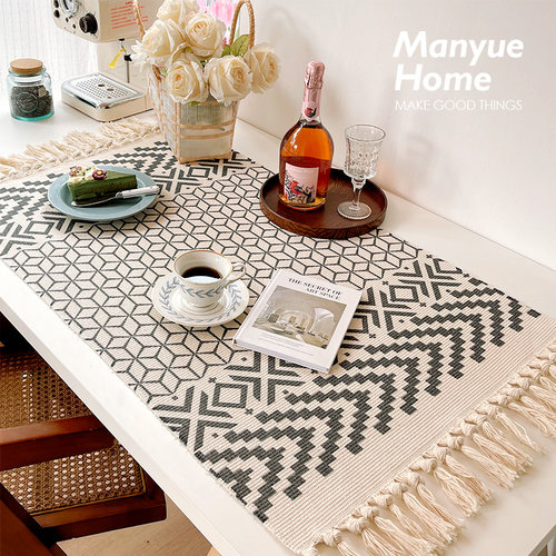 北欧ins棉麻桌布桌垫网红款