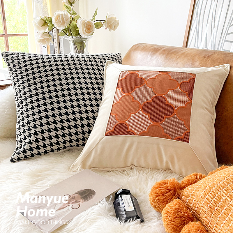 北欧ins简约方形抱枕抱枕套
