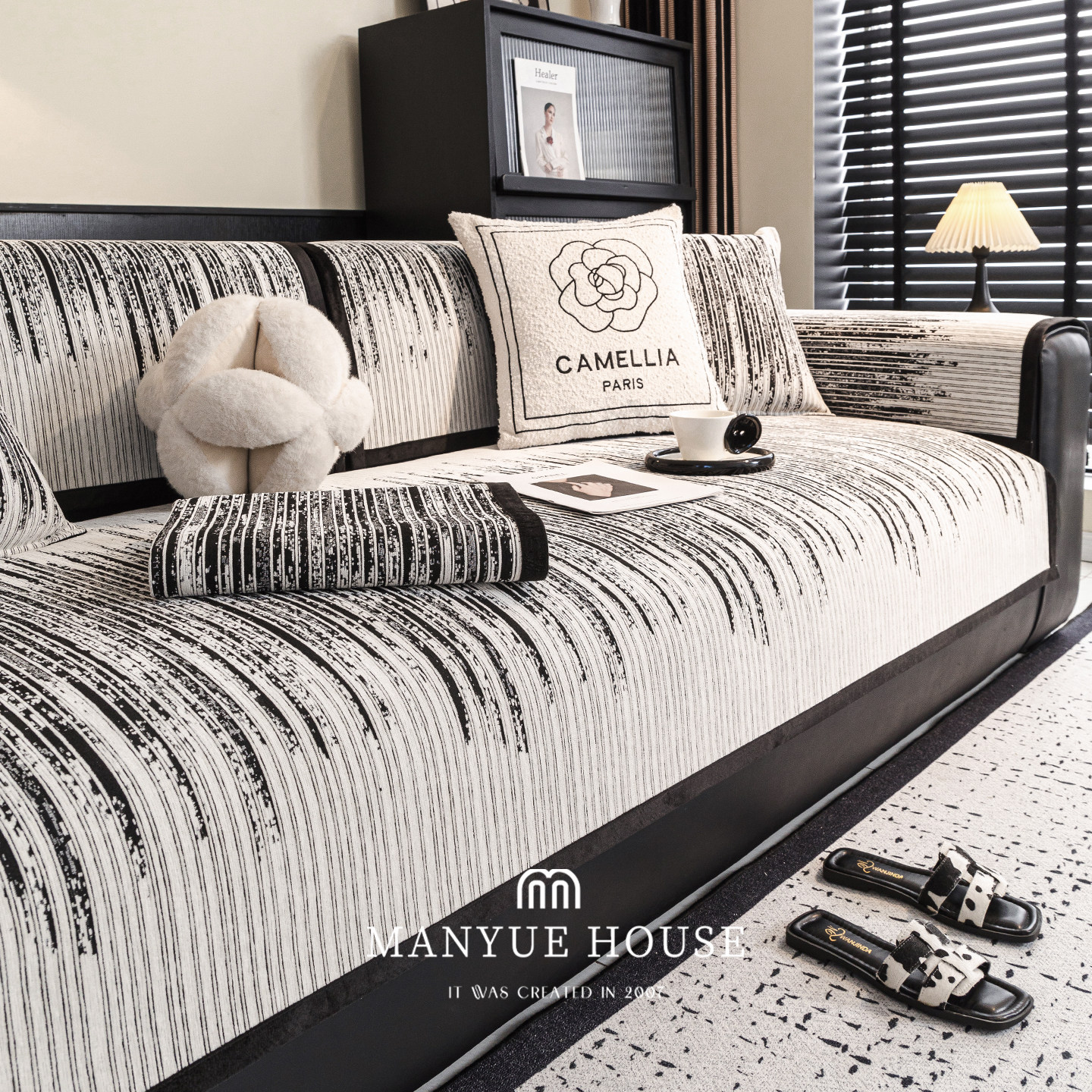 蔓越家 现代简约雪尼尔沙发垫高级感客厅沙发套罩布四季款防猫抓,居家布艺,沙发垫,淘宝优惠券,粉丝福利购,淘宝优惠卷