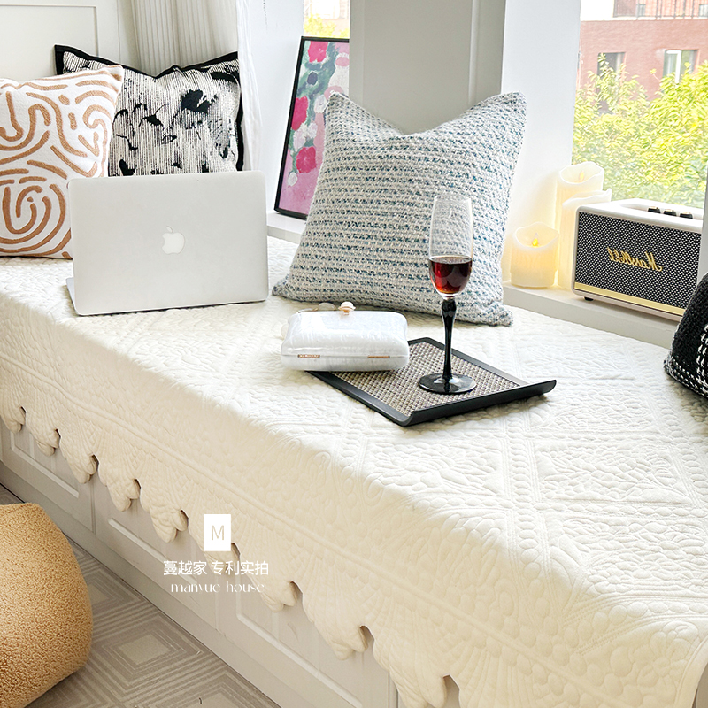 蔓越家 秋冬毛绒卧室窗台垫阳台防尘飘窗垫榻榻米垫子加厚可机洗