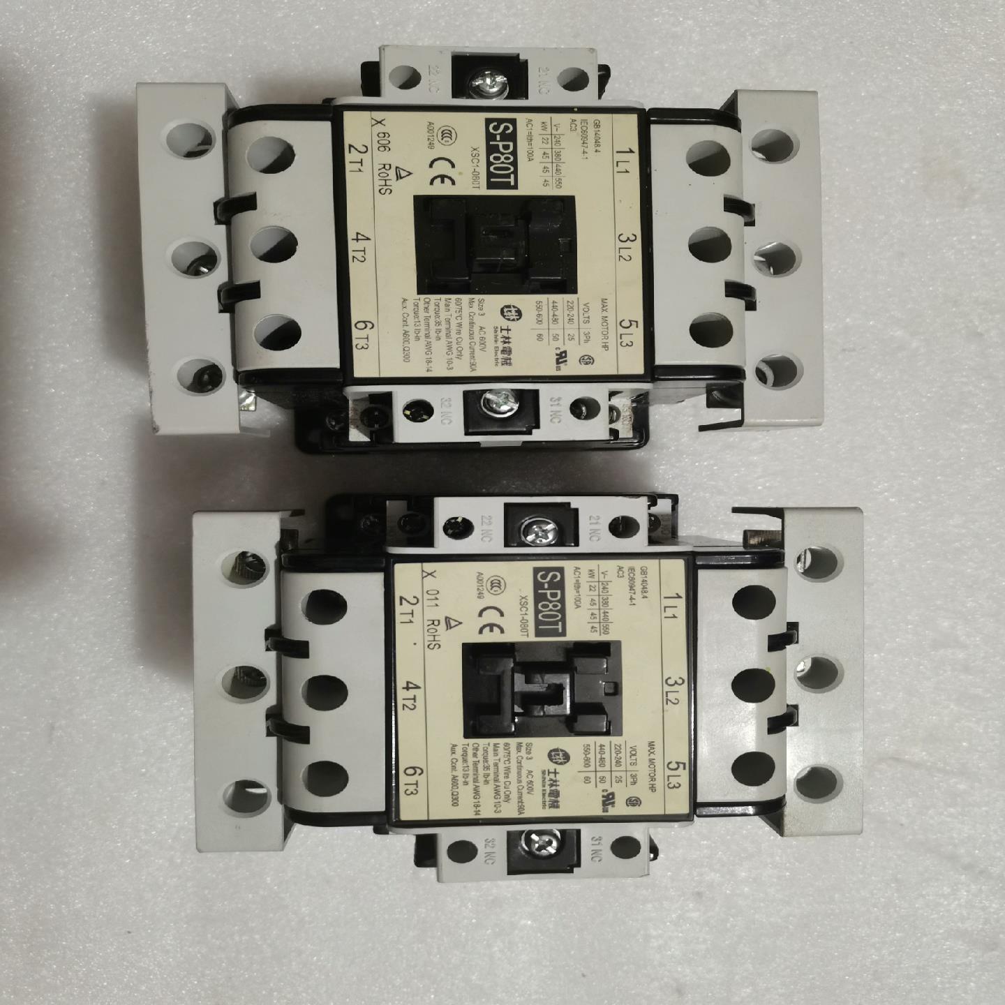 {雅致商行}士林交流接触器S - P80T 220V拆机件