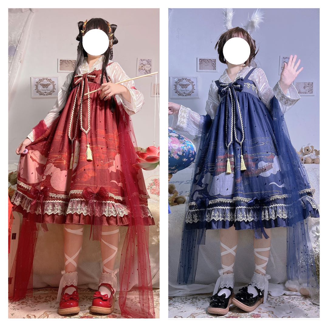 【全款】宫阙JSK/内搭.墙叔原创正版 Lolita裙子中华风吊带裙