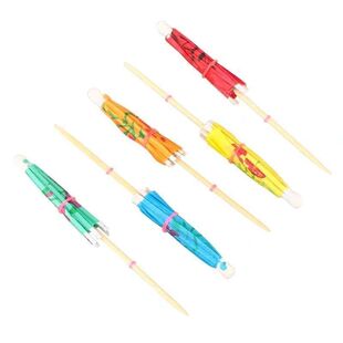 一次性纸伞牙签牛扒装饰水果签鸡尾插签孔雀签童年玩具迷你小伞