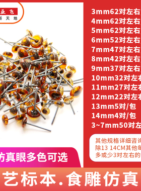 玻璃仿真手工眼睛雕刻动物标本