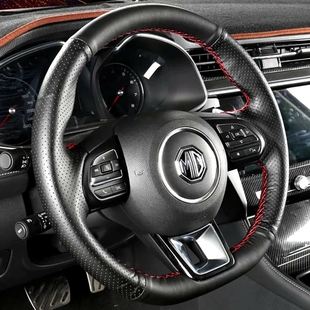 MG5 MG6 真皮手缝方向盘套适用于名爵 ZS锐行 MG3 锐腾 新款