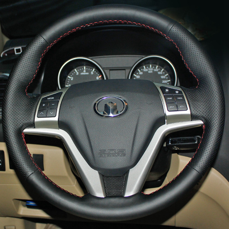 哈弗H2/H3/H5/H6/M2/M4/C30/C50/风骏3/5专用真皮手缝方向盘套