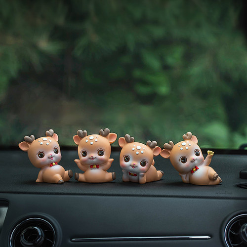 可爱车载一路平安创意摆件小鹿