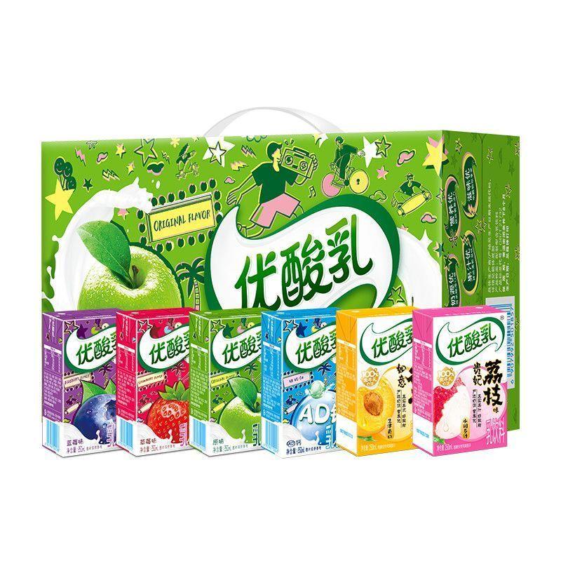 优酸乳草莓味250ml*24盒整箱含乳风味饮料官方正品