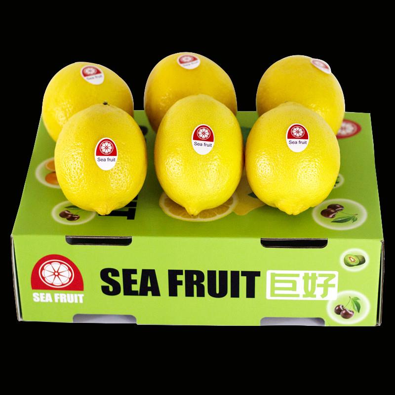 正品Seafruit尤力克黄柠檬新鲜水果特一级皮薄无不涩专用整箱
