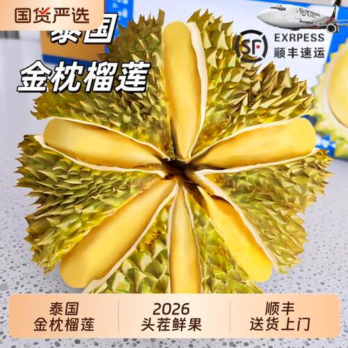2026头茬AA果泰国金枕榴莲软糯香甜新鲜水果当季整箱整个带壳榴莲