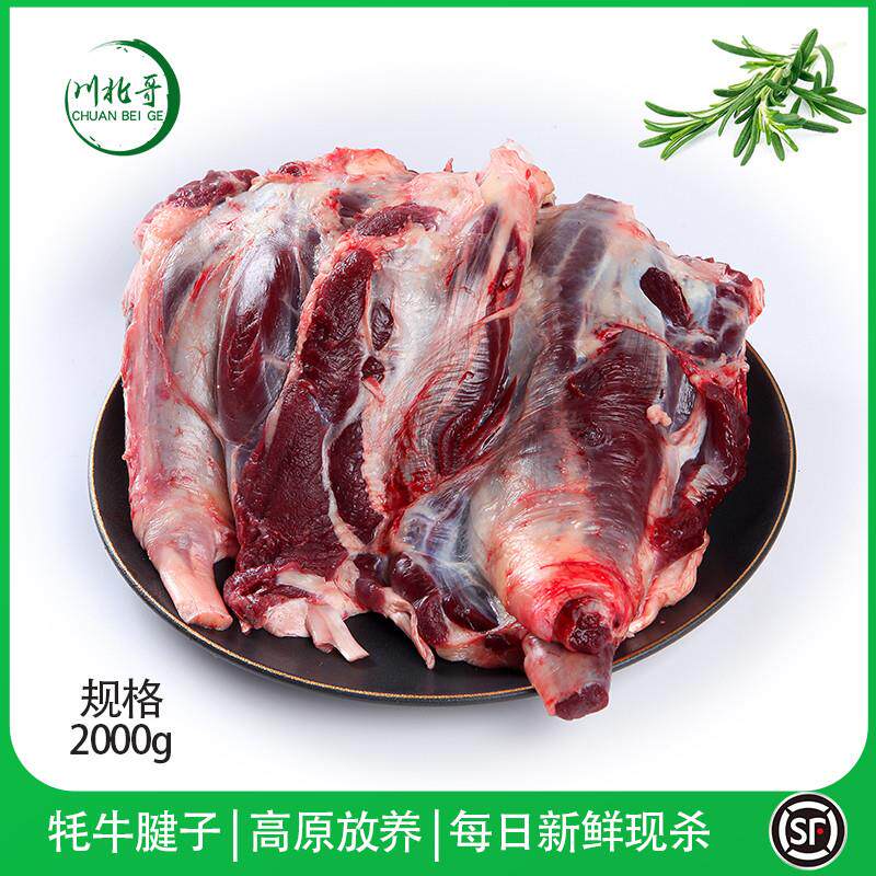 正宗牦牛腱子4斤 整根腱子肉现高原新鲜草饲牛肉生牛肉牛展