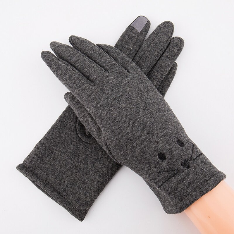 Autumn and winter Ride a bike keep warm lady glove Do not fall down thickening Flannel Kitty Cartoon Touch screen glovesin the Women's clothing/Boutique , T-shirt  category - from Buy2taobao.com to provide professional Taobao agent buy service