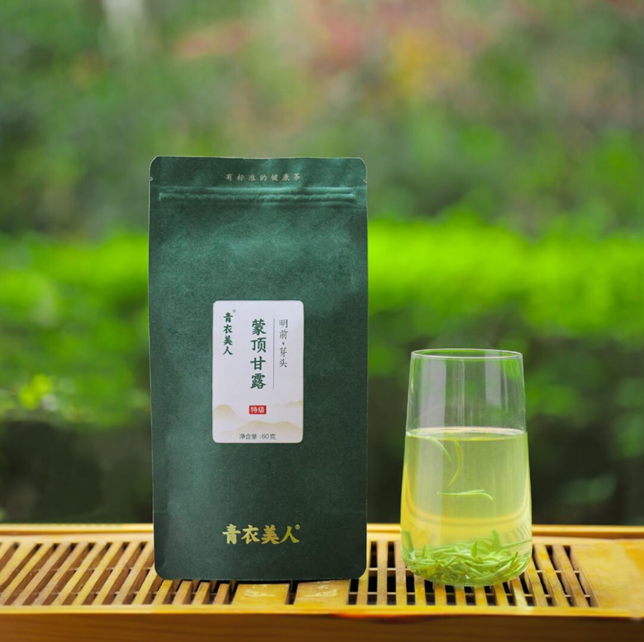 青衣美人绿茶蒙顶山茶2024新茶特级明前甘露口粮茶川派茶叶