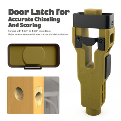 Door Latch Mortise Tool门闩榫槽工具安装套件帮助移除材料安装