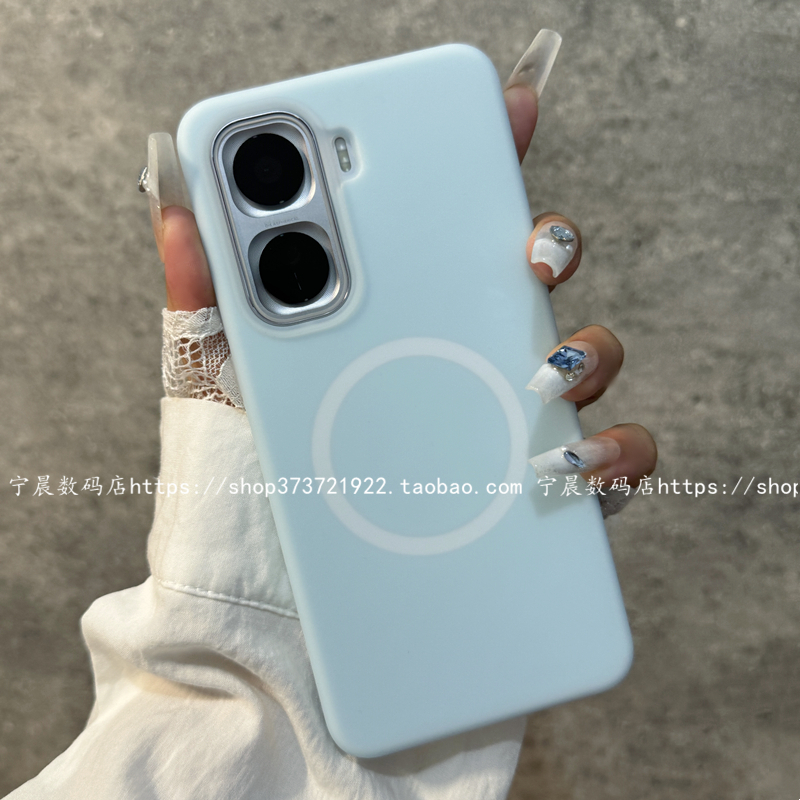 适用IQOOneo11磁吸neo11果冻液态硅胶全包手机壳保护套冷淡风莫迪兰色马卡龙韩国