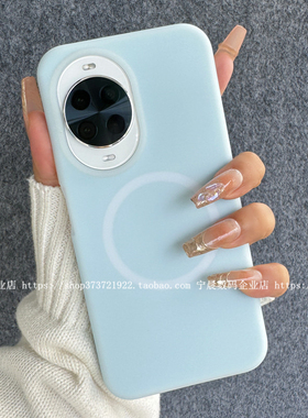 YOONIA适用华为nova14磁吸果冻nova14pro液态硅胶nova14ultra手机壳pura70保护套P60pro奶蓝色潮牌mate70新60