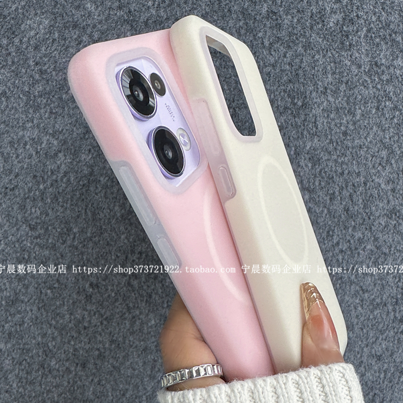 YOONIA适用OPPO磁吸reno13手机壳reno13pro液态硅胶reno13pro+果冻保护套全包冷淡风莫迪兰色马卡龙韩国