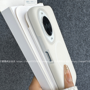 YOONIA适用华为nova14磁吸果冻nova14pro液态硅胶nova14ultra手机壳加厚耐脏冷淡风米白色肤感