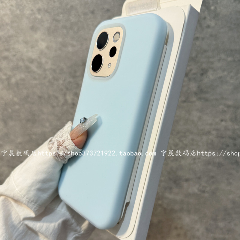 s50promini适用s50手机壳液态硅胶果冻保护套vivo全包冷淡风莫迪兰色马卡龙韩国