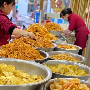 零食土豆片 云南 云南特产曲靖陆良麻辣洋芋片洋芋丝陆良特产 包邮
