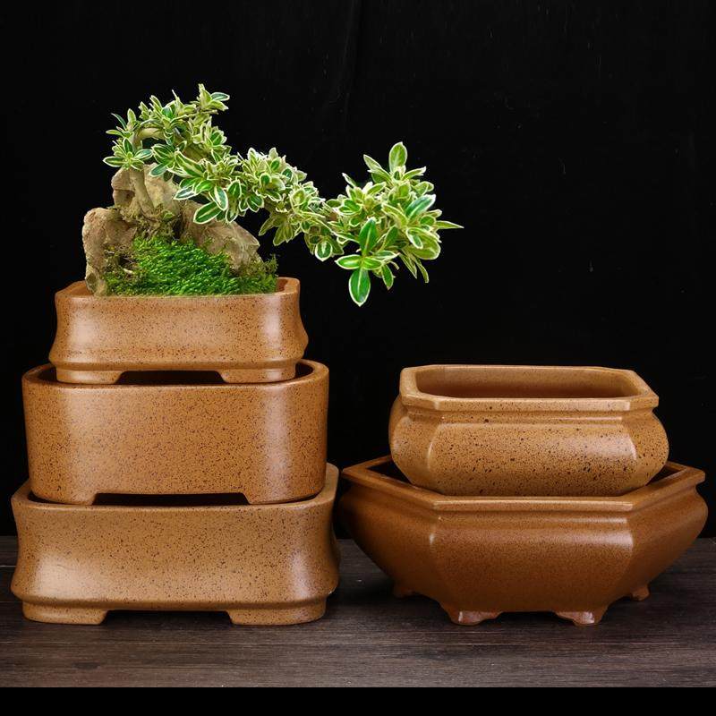 柴烧段泥手工方形紫砂花盆桌面古典盆景盆老桩金弹子松柏特价清仓,鲜花速递/花卉仿真/绿植园艺,花盆,淘宝优惠券,粉丝福利购,淘宝优惠卷