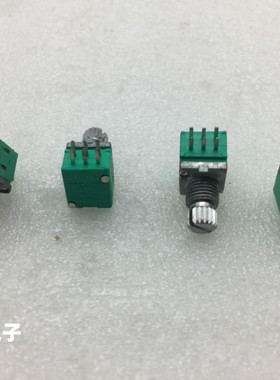 F普耀RK09型精密双联电位器B100K*2轴长10MM锯齿