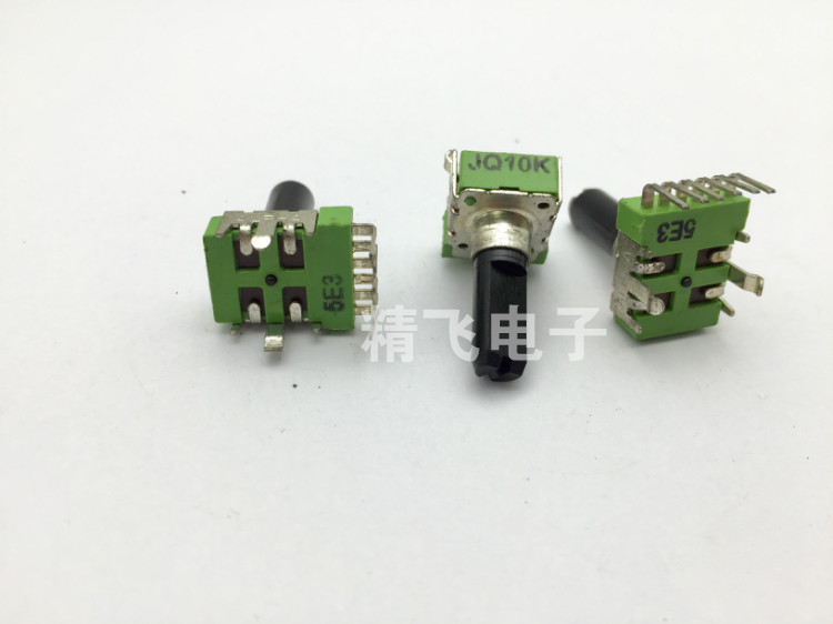 台湾ALPHA艾华RK12双联电位器JQ10K带中心定位轴长18MM