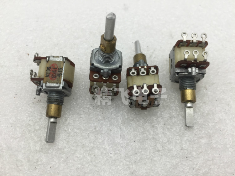 日本ALPS阿尔卑斯RK12双联双调电位器B10K*1 A50K*1 轴长20mm