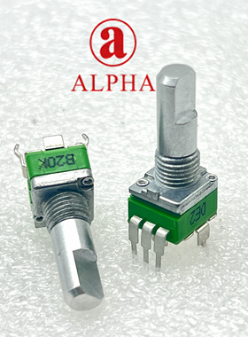 台湾ALPHA DDJ-FLX6音量调节精密电位器DJ控制器B20K轴长18mm