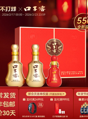 【年货礼盒】口子窖10年型礼盒50度550mL*2瓶 十年型安徽白酒送礼