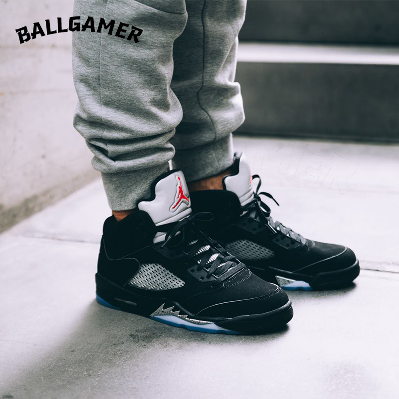 AIR JORDAN 5 乔五黑水泥白紫AJ5复古篮球鞋 440888-011 DV4982