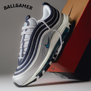 NIKE AIR MAX 97 低帮复古跑步鞋 银蓝色男款  XTF DM0028-001