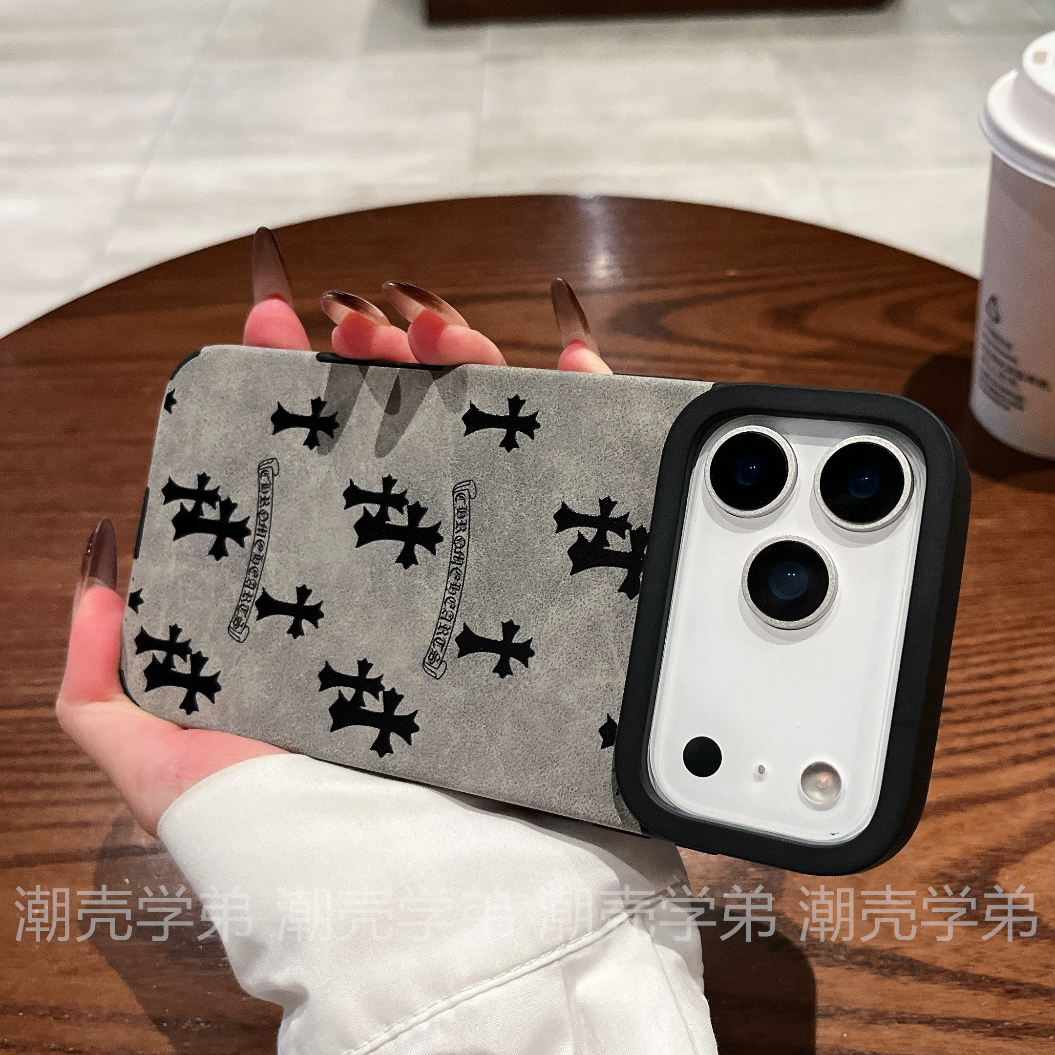 thumbnail for Trendy brand cross croxin for Apple 17ProMax magnetic phone case iPhone 16 new 15 niche high-end sense 14 personality fashion men and women 13 all-inclusive silicone frosted anti-drop