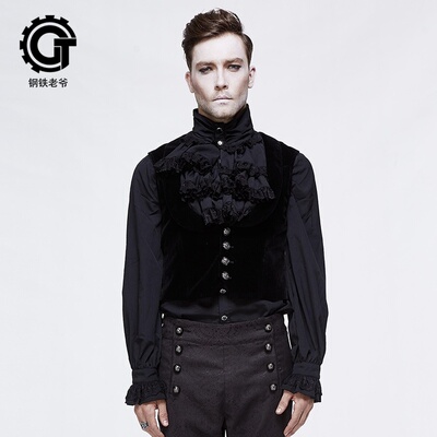哥特复古绅士英伦风西服马甲背心