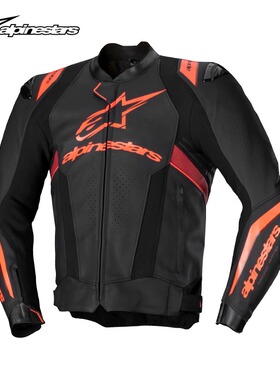 a星alpinestars摩托车骑行皮衣MISSILE v3牛皮夹克防摔保暖骑行服