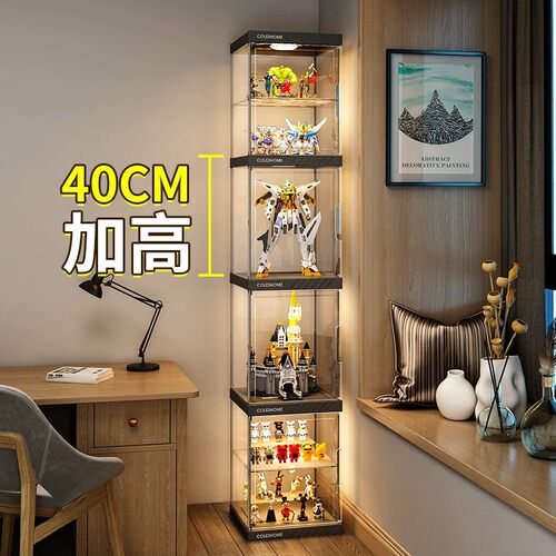 层板可调节●高清透明手办展示柜