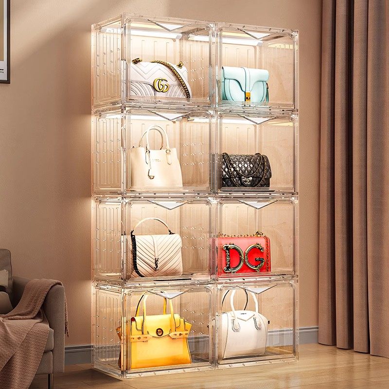放包包收纳神器存放展示柜置物架包架家用防尘盒大包包柜架子落地