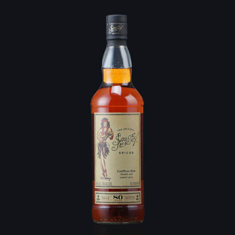 英国进口洋酒 Sailor Jerry Rum 杰瑞水手朗姆酒700ml 调酒正品