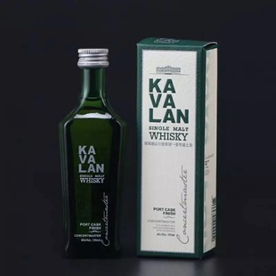 蒸馏酒 KAVALAN 麦芽威士忌酒版 台湾噶玛兰波特桶单一纯麦 50ml