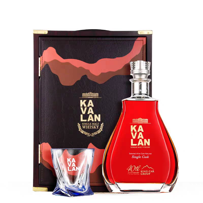 KAVALAN噶玛兰尊典法国葡萄酒桶1.5L威士忌金车40周年纪念款