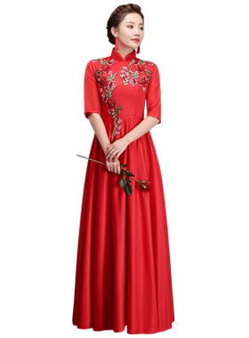 大合唱团演出服女长裙舞台演出