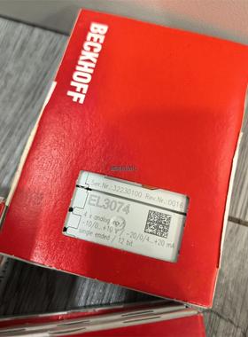 倍福EL3074模块，4通道模拟输入，功能包好 议价